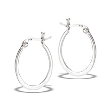 Load image into Gallery viewer, Sterling Silver 5mm hoop earrings
