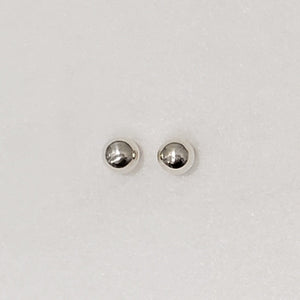 10mm Silver Ball Stud Earrings