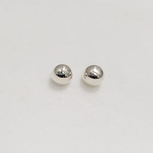 10mm Silver Ball Stud Earrings