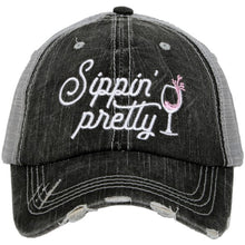 Load image into Gallery viewer, Trucker Hat - Sippin&#39; pretty
